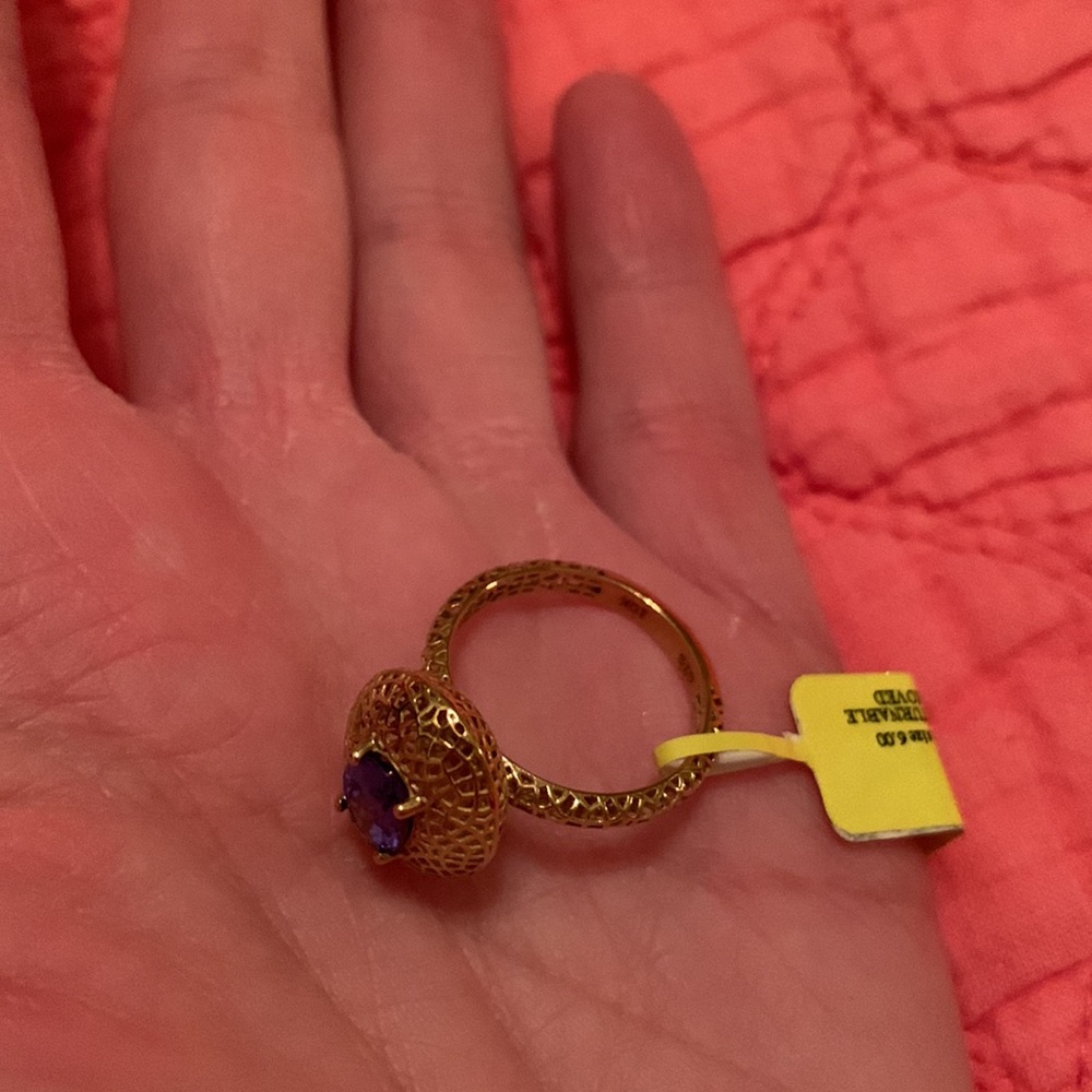 UNIQUE & FABULOUS!! 10k Gold AAA Tanzanite Ring - Picture 14 of 16
